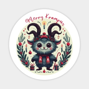 Merry Krampus Magnet